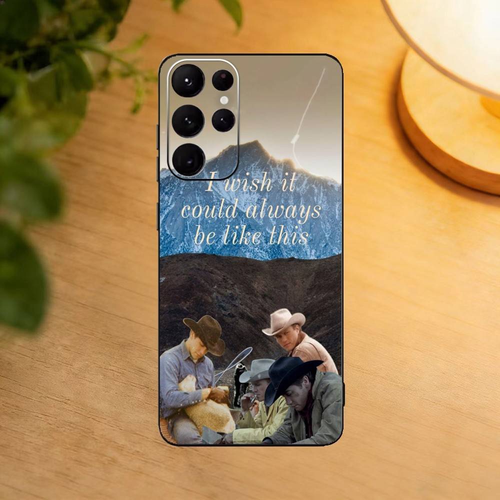 Movie B-Brokeback Mountain Phone Case For Samsung S25,24,23,22,30,21,10,9,Ultra,Plus,Lite Soft Black Case