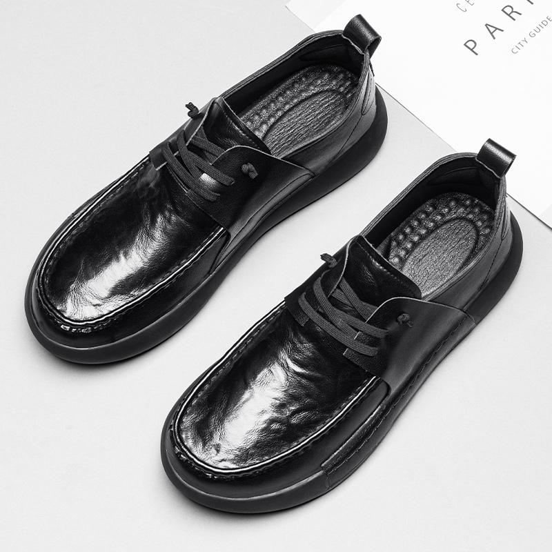Модная мужская повседневная обувь из натуральной кожи ручной работы, роскошные брендовые мужские мокасины, дышащие итальянские туфли на шнуровке для вождения Chaussure Homme