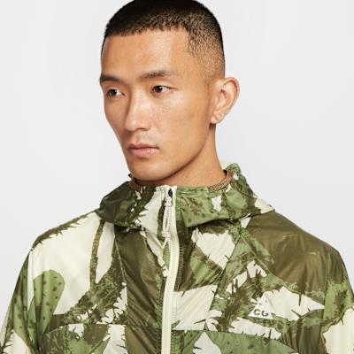 Nike ACG Jackets Men's Light Khaki/Moss Wood Brown/Mountain White Hood