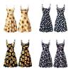Fuerfits Women's Casual Beach Summer Sleeveless Adjustable Strappy Floral Dress With Premium Quality Comfort
