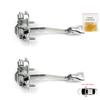 EDP1256-1 2 Pieces Left AND Right Door Catch Hinge Brake Stop Check Strap Limiter for Renault Megane CC Cabriolet Convertible EZ 2010-On 804305514R 