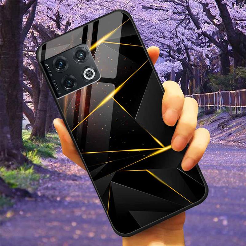 For OnePlus 10 Pro 5G Case 6.7'' Tempered Glass Starry Marble Hard Back Cover for One Plus 10Pro Funda Capa Oneplus10pro Coque