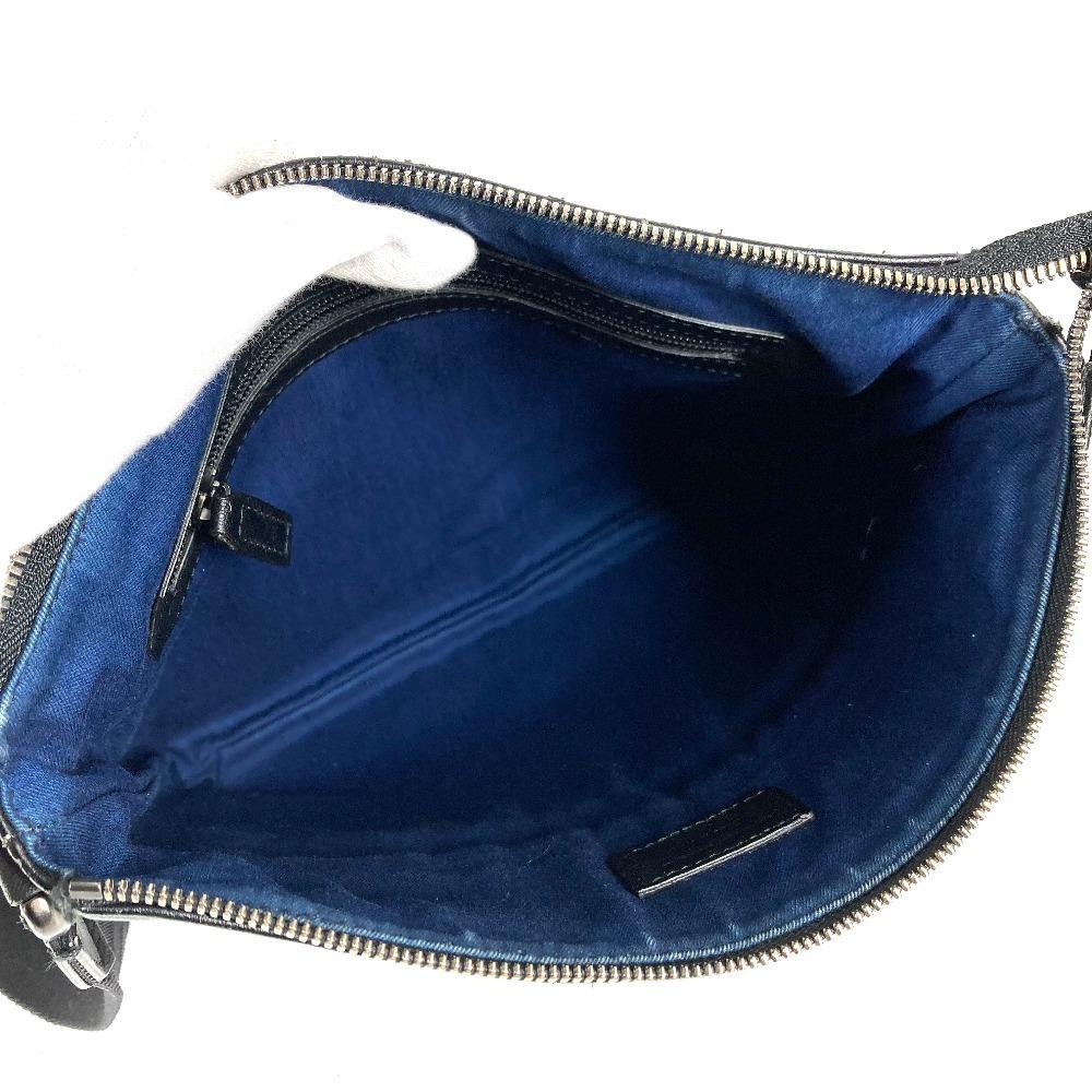 Salvatore Ferragamo logo Bag Crossbody Shoulder Bag Leather Black