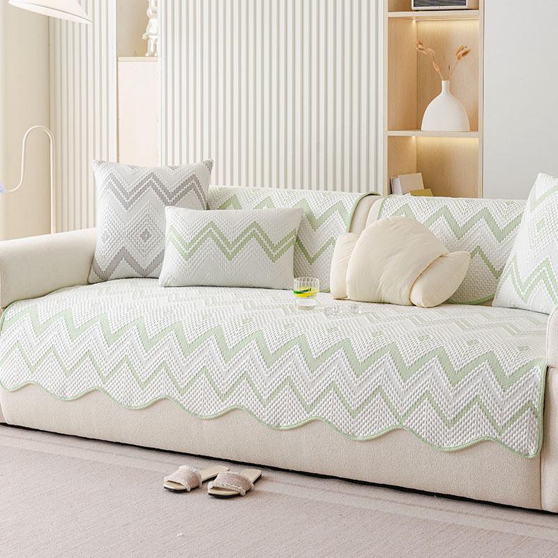 Summer Cool Ice Silk Sofa Cushion Non-Slip Summer Seat Cushion New Special-Shaped Mat Sofa Cover Cushion Summer