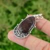 Daughters Day Deal Sterling Silver Pear Dragon Bloodstone Gemstone Bezel Pendant