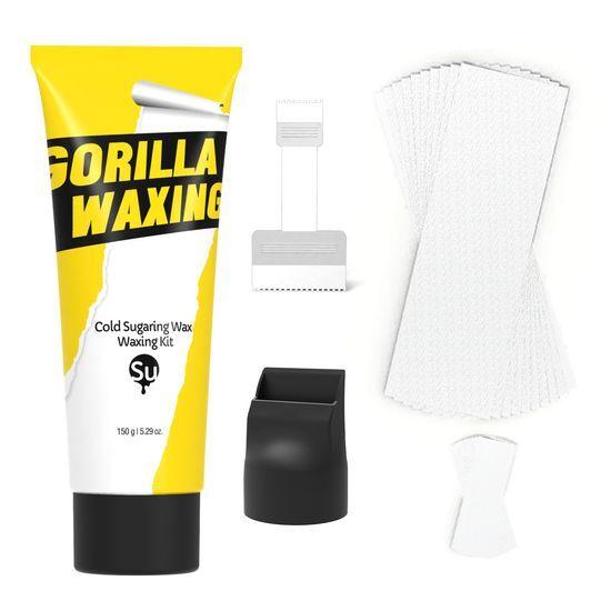 Gorilla Waxing Холодный шугаринг Воск Набор для восковой депиляции 1 упаковка (150г х 1шт)