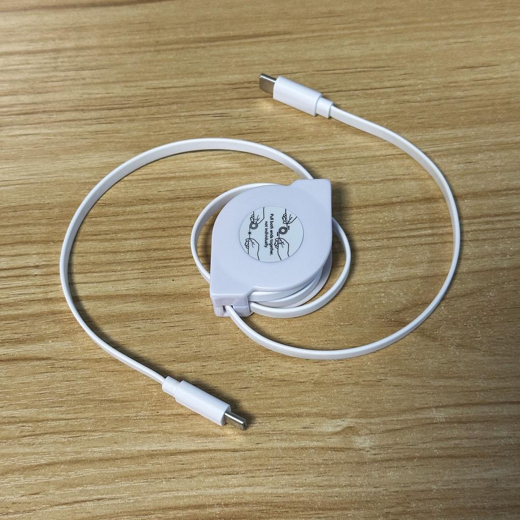 Выдвижной кабель для передачи данных PD 60 Вт USB C на USB C, шнур для быстрой зарядки ноутбука для телефонных переключателей типа C, планшетов