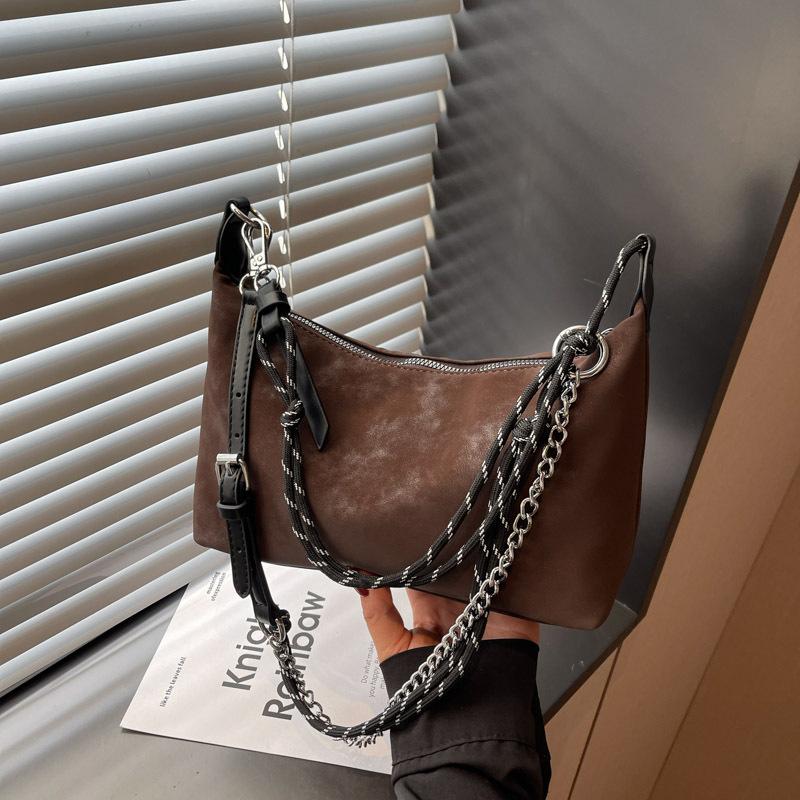 Цепочная сумка под мышкой женская 2025 новая модная универсальная ретро высококлассная сумка на плечо сумка-мессенджер для通勤