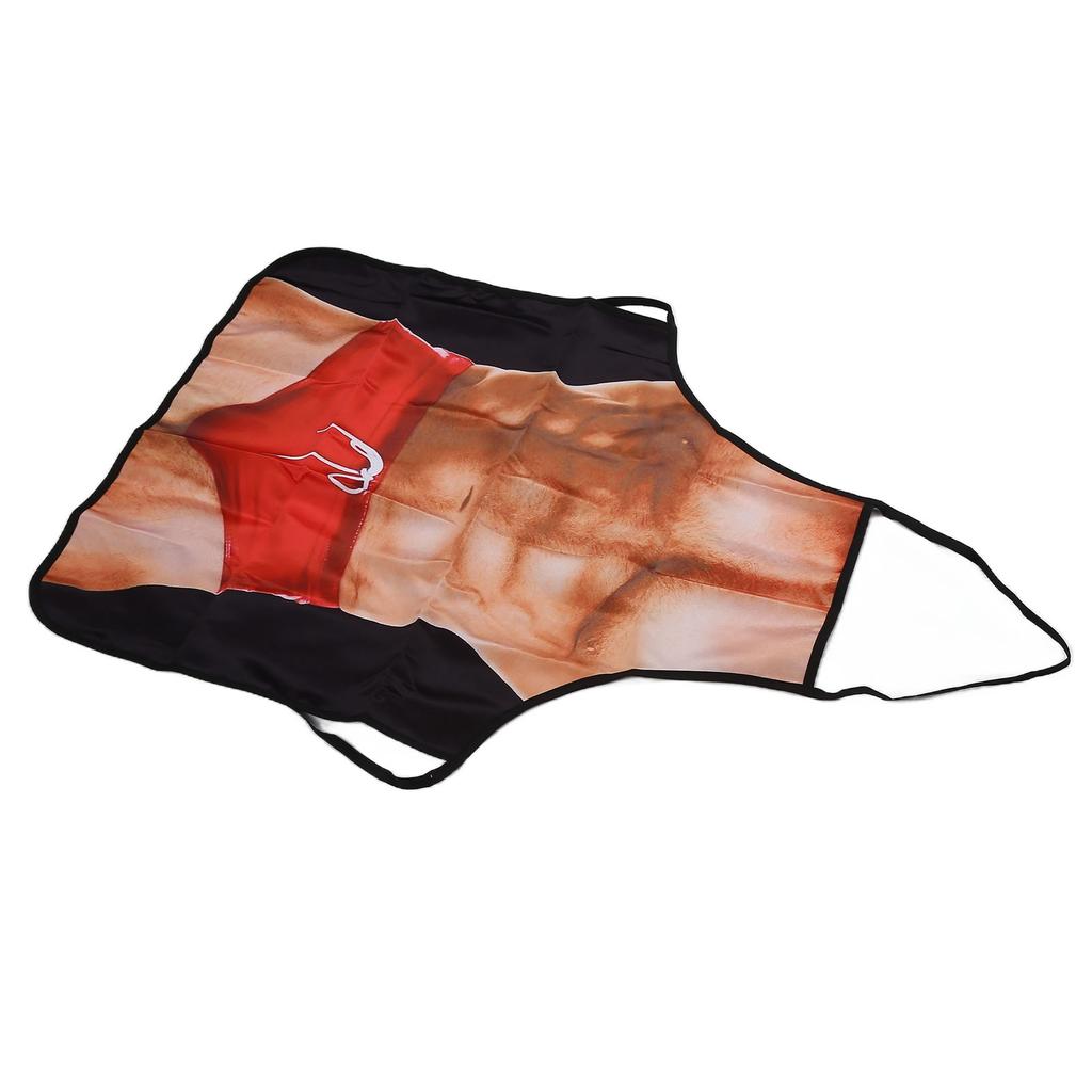 Мускулистый узор, забавный новинка, фартук, кухонный фартук для мужчин, женщин, поваров, официанток, барбекю, выпечки