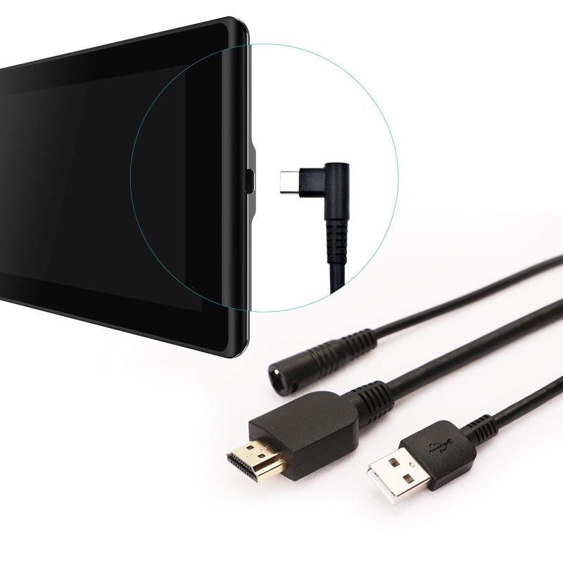 3-в-1 Кабель для синхронизации данных Шнур для Kamvas Pro 12 KamvasPro 13 KamvasPro 16 Графический планшет Монитор Кабель