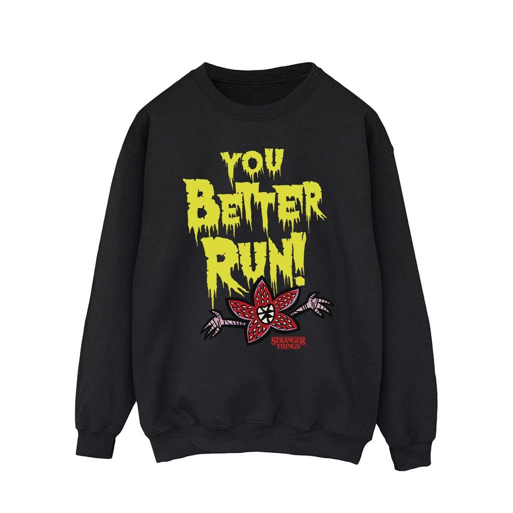 Netflix Mens Stranger Things You Better Run Sweatshirt