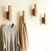 5 шт. Крючки из массива дерева Прочные, выдерживающие большую нагрузку Настенный органайзер для прихожей, ванной, спальни, дверного проема Многокрючковый дизайн Экономия места