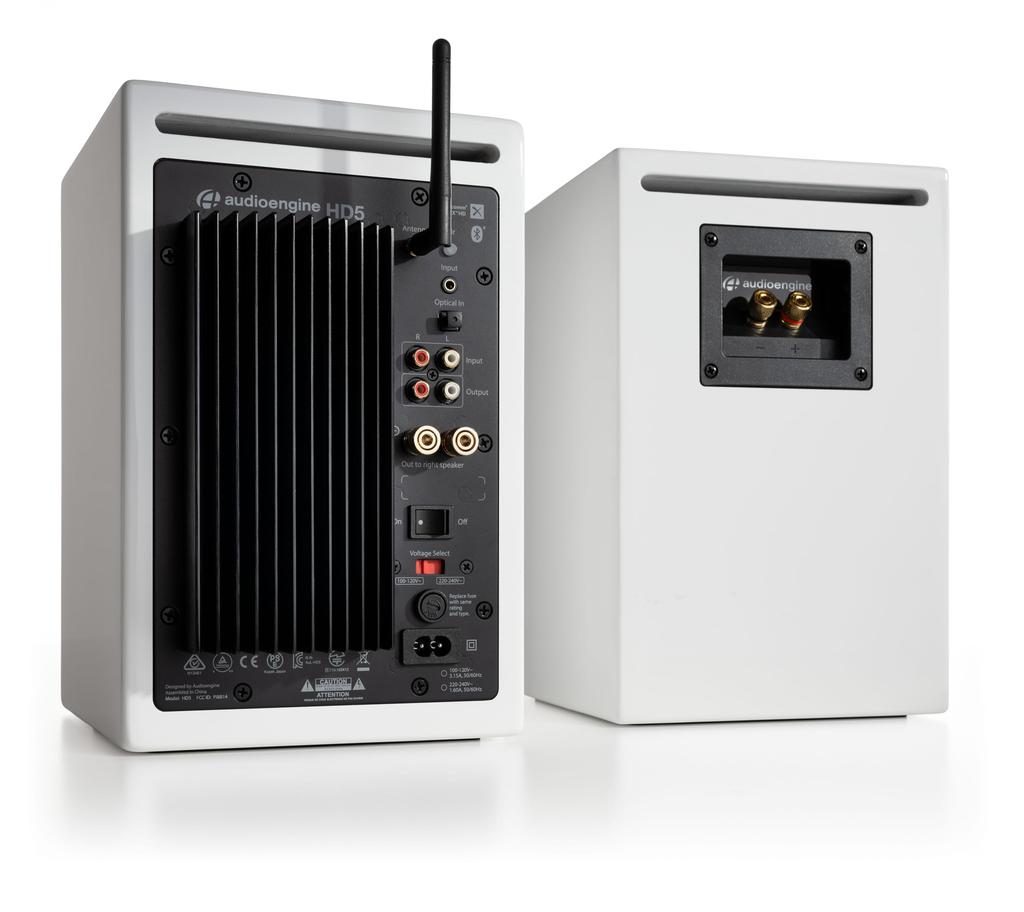 Audioengine Audioengine HD5 Беспроводная активная акустическая система l домашняя музыкальная система Bluetooth aptX HD ЦАП усилитель l AUX оптический цифровой SPDIF RCA сабвуфер