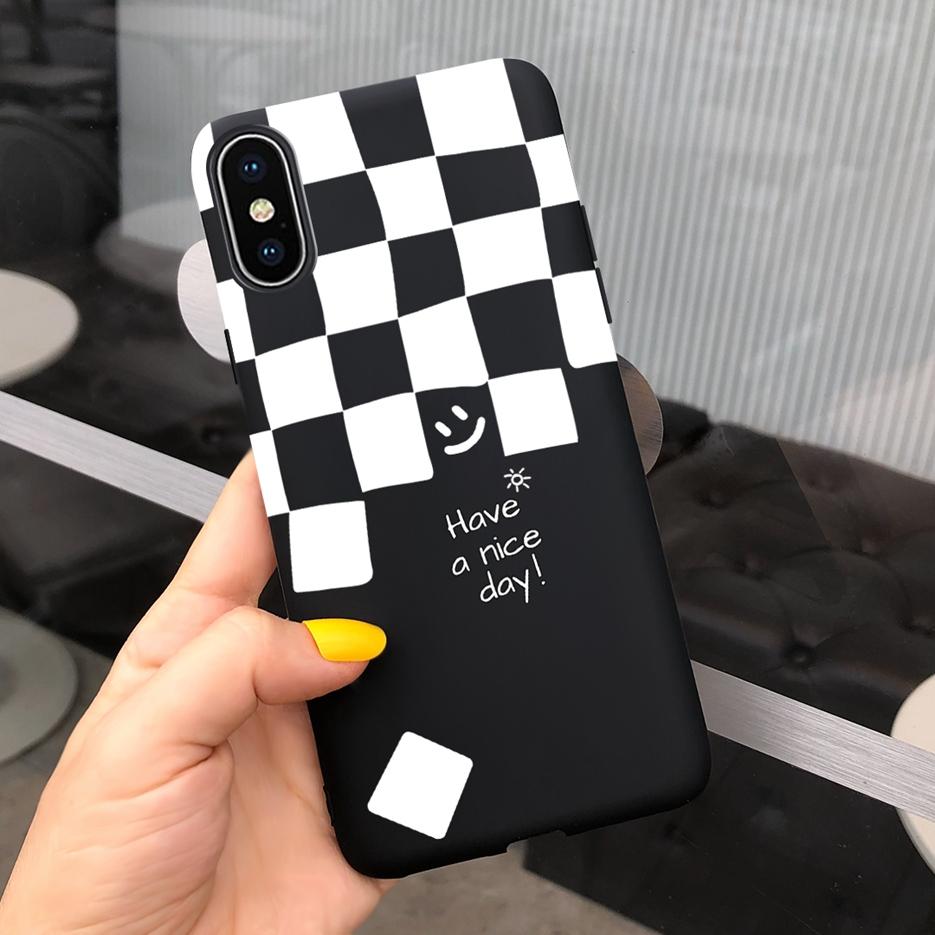 For Apple iPhone X XR XS Max Case Stylish Art Painted Cover Soft TPU Fundas Phone Case For iPhone XR iPhoneX XS Max Cover Bumper