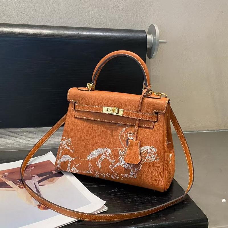 2026 новая кожаная женская сумка первого слоя коровья кожа того мягкая кожа Пегас coated duck bag трансграничная оптовая торговля