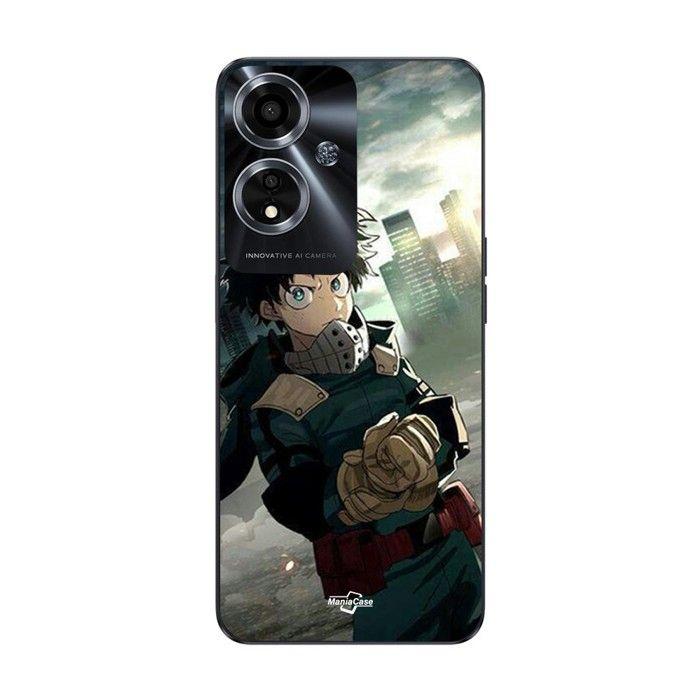 Coque pour Oppo A59 5G izuku Midoriya, shoto Todoroki, Bakugo Katsuki, war, one for all, my hero academia anime