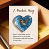 Hummingbird Pocket Hug Token Heart-Shaped Comfort Gift for Loss & Long Distance Sympathy Keepsake with Card Portable Emotional Support