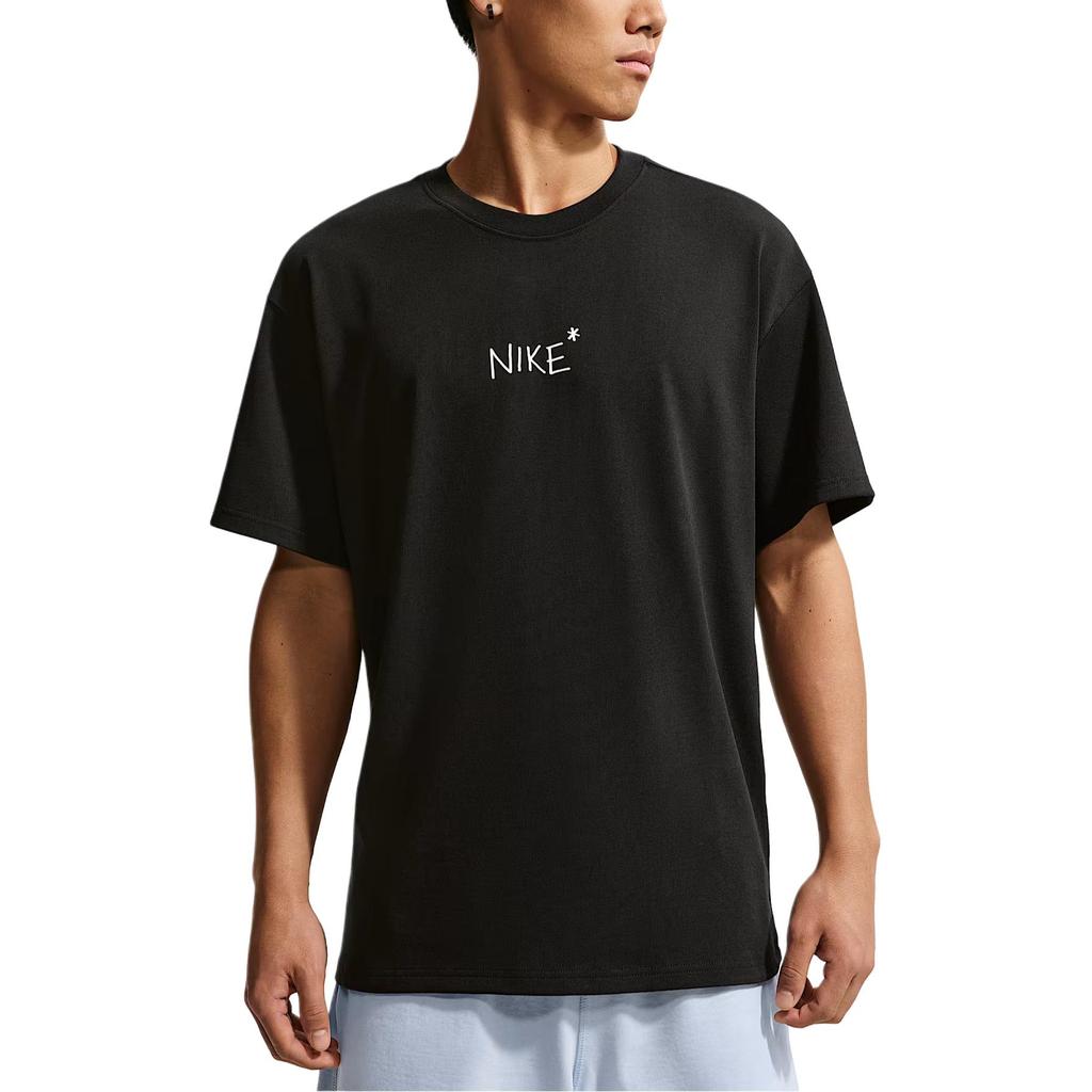 Nike Спортивные футболки Мужские Черные С круглым вырезом Умеренные IV2646-010