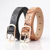 2025 Vintage Snake Leopard Print Belt for Women Black Fashion Waist Leather Belt for Lady Female Waistband Belts