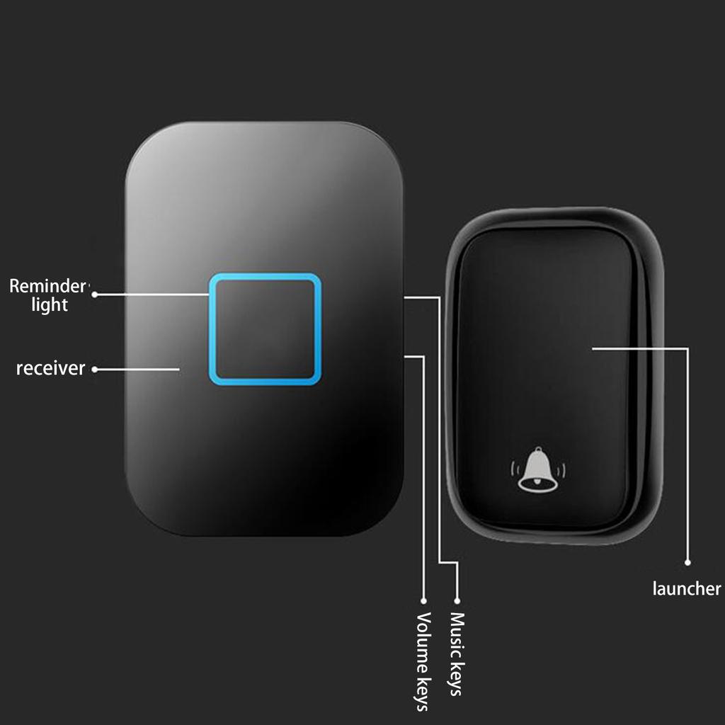 Беспроводной домашний интеллектуальный электронный пульт дистанционного управления Doorling Wireless Energy Bell (может работать без батареек)