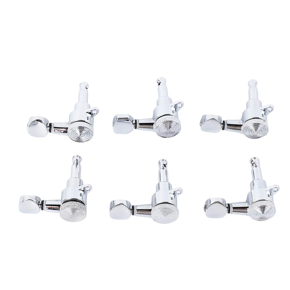 Metal Guitar Locking Tuners 6R Configuration Guitar Tuning Key Set Electric Guitar