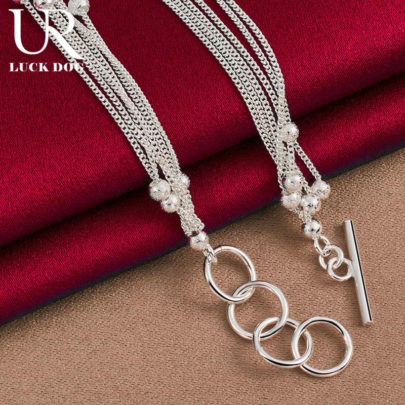 Ожерелье из стерлингового серебра 925 пробы с виноградными бусинами, свадебные украшения