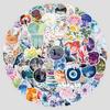 100 Pieces of Popular Watercolor Series Graffiti Stickers for DIY Stationery, Water Cups, and Computer Waterproof Decorative Stickers