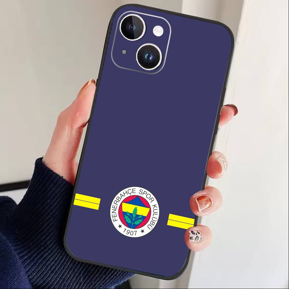 Крутой чехол для телефона с узором O-Turkey Fenerbahce-s для iPhone 16,15,14,13,12,17, Pro Max, Plus, силиконовый, черный