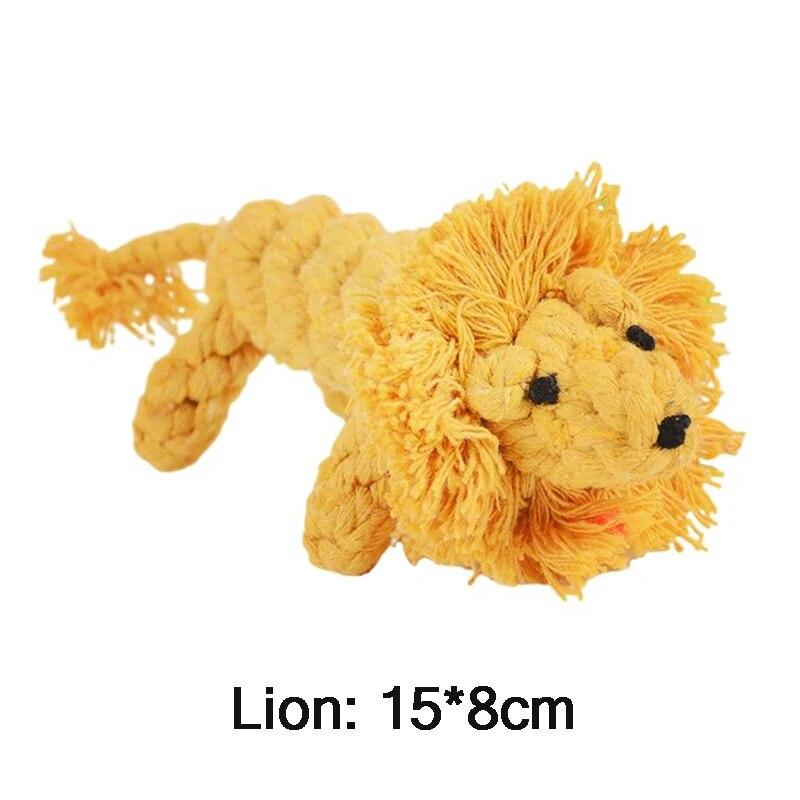 Puppy Chew Toys For Small Large Dogs Teeth Cleaning Toy Handmade Cotton Rope Carrot Shape Toy Pets Outdoor Fun Training Supplies
