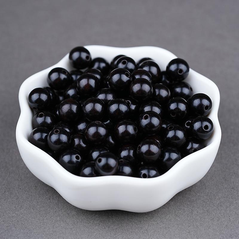 Золотые шелковые бусины из натурального зеленого сандалового дерева для самодельных украшений и буддийских аксессуаров