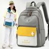 Stylish Color Block Backpack For Men And Women Perfect For Casual School And Travel Use