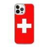 Coque iPhone - Multicolore - Drapeau Suisse - Souple - Compatible iPhone 13 Pro Max - Design Unique