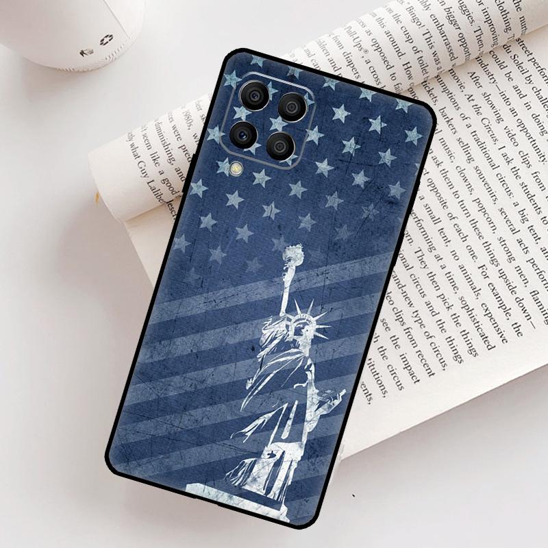 Флаг Америки Статуя Свободы Чехол Для Samsung Galaxy M21 M31 M13 M33 M53 M15 M35 M55 M16 M36 M56 M12 M32 M52 M14 M34 M54