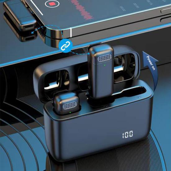 Беспроводной микрофон Yousheng с низкой задержкой, быстрое подключение, шумоподавление, Plug-Play, миниатюрный перезаряжаемый петличный микрофон