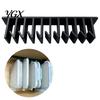 Container Lid Stand 5/10 Slot Kitchen Cabinet Organizer, Multi-Slot Hanging Organizer for Food Vertical Divider Lids, Space Saving Under-Shelf