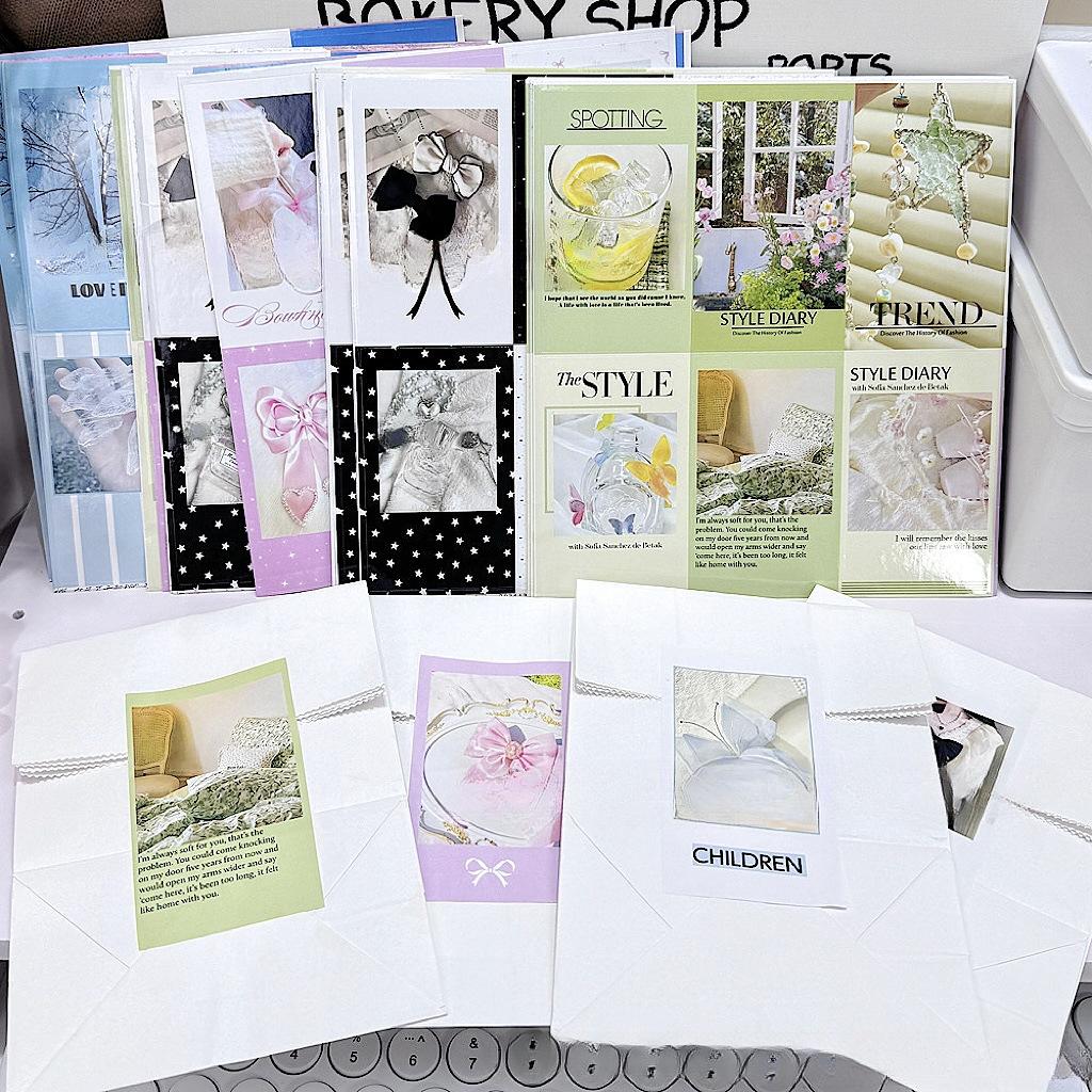 60 шт., трендовая герметичная наклейка Y2K, коллекция для девочек, подарочная карта, пузырчатая сумка, упаковка для самолета, декоративная наклейка «сделай сам»