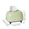 Cute Dopamine Desktop Tissue Box Plastic Multi-functional Tissue Storage Box Decorative Stable Phone Stand Holder Office