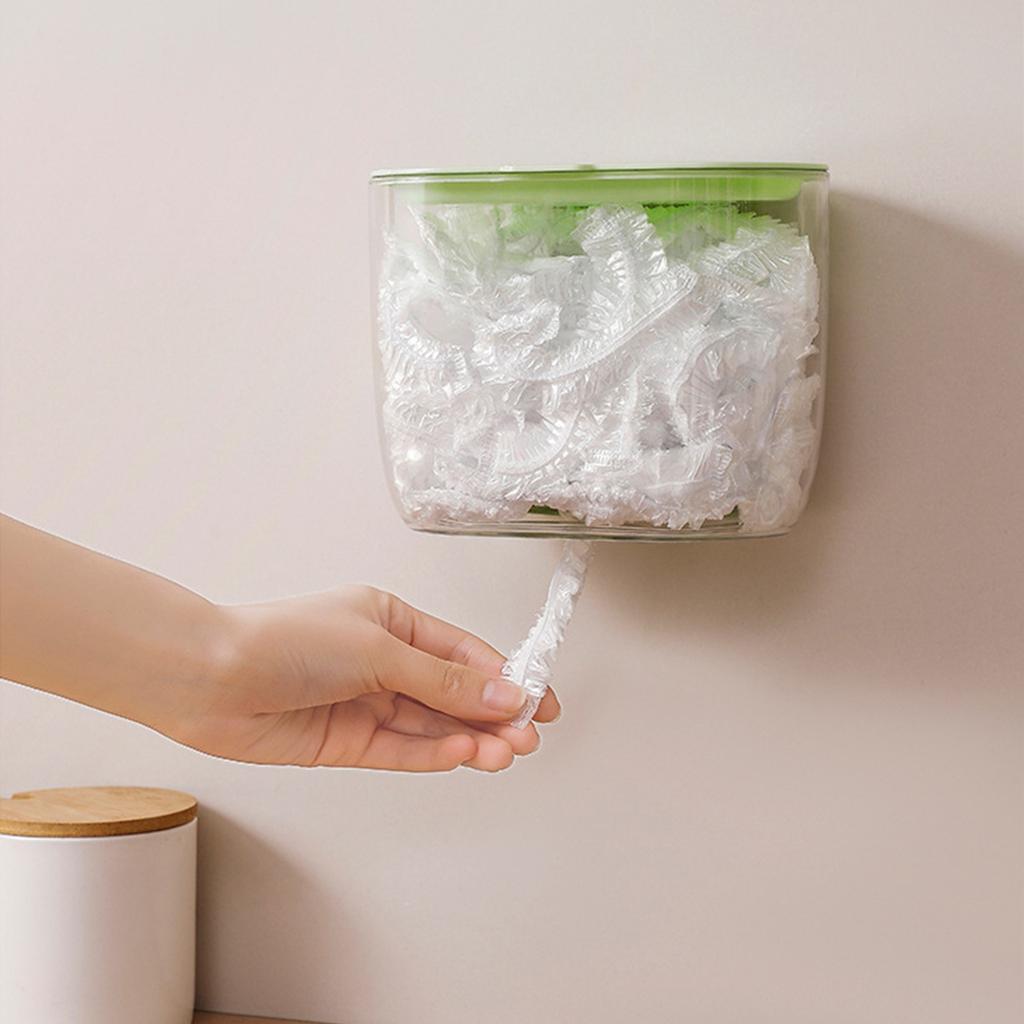 Настенный контейнер для хранения одноразовых крышек для продуктов, кухонные органайзеры для пищевой пленки, контейнер для хранения пакетов для сохранения свежести