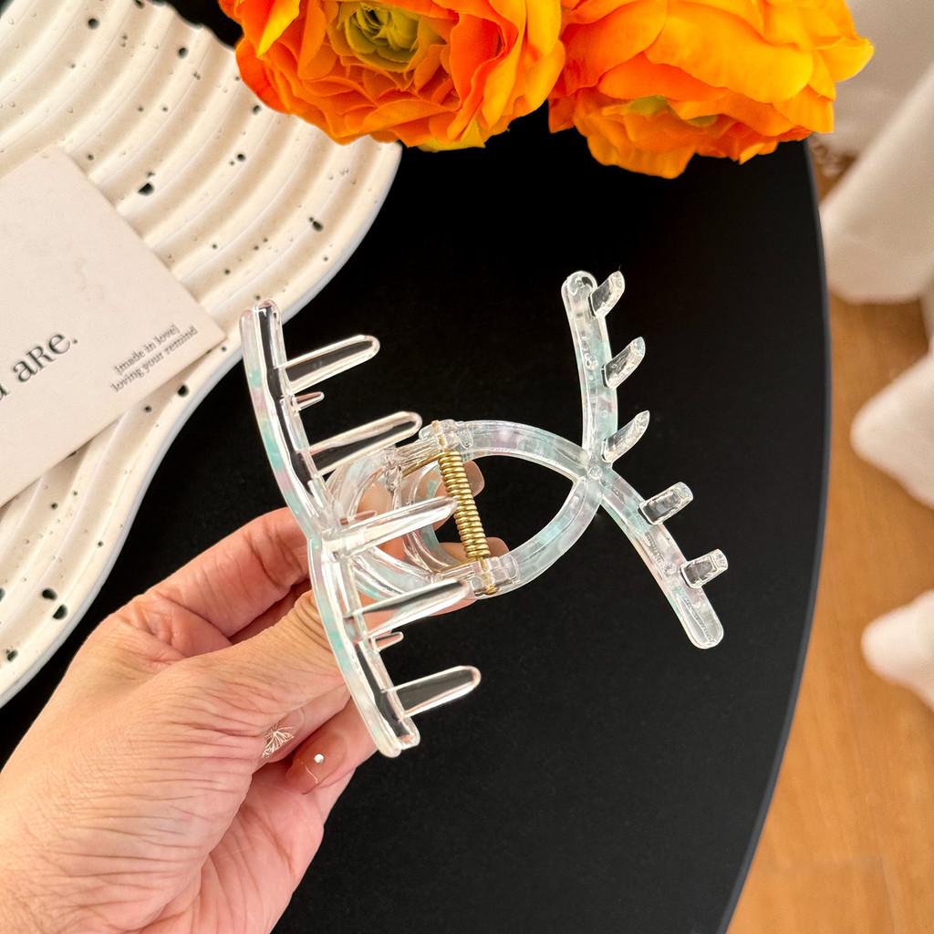 Шикарный большой зажим-краб для волос «Русалка» для изысканных высоких причесок и хвостиков разных цветов