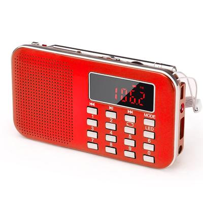 Портативное радио AM FM радио Ручное карманное HIFI стереодинамик Погодная радиостанция Радиоприемники Цифровое перезаряжаемое