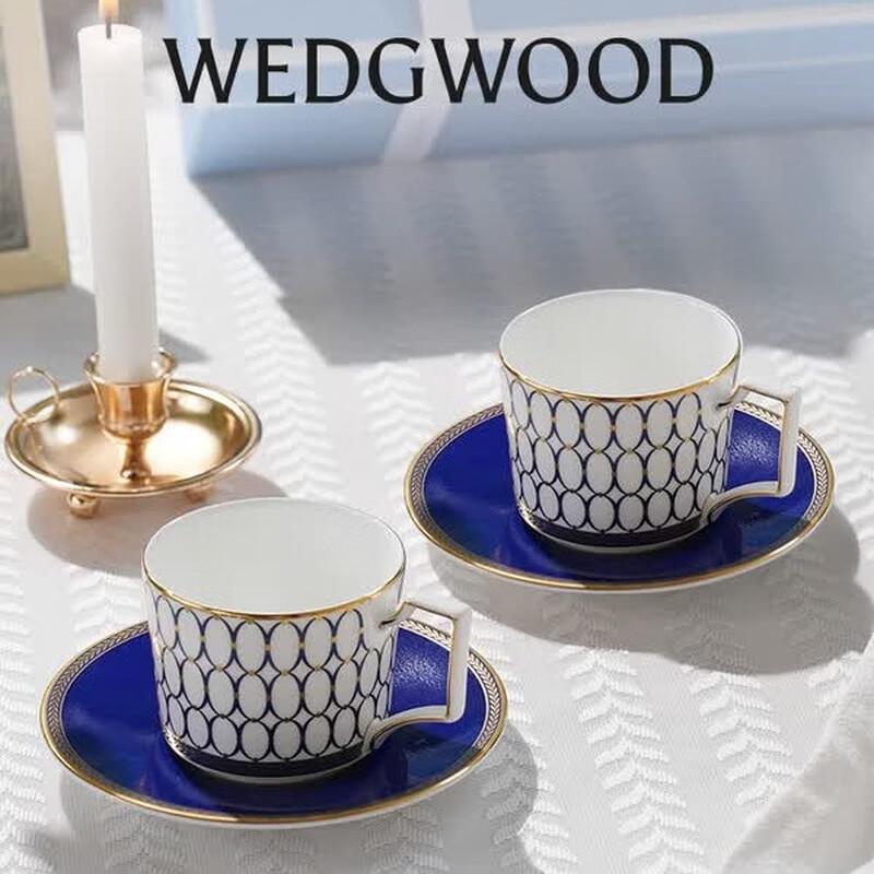 Wedgwood Набор из 2 чашек и блюдец цвета полночного синего