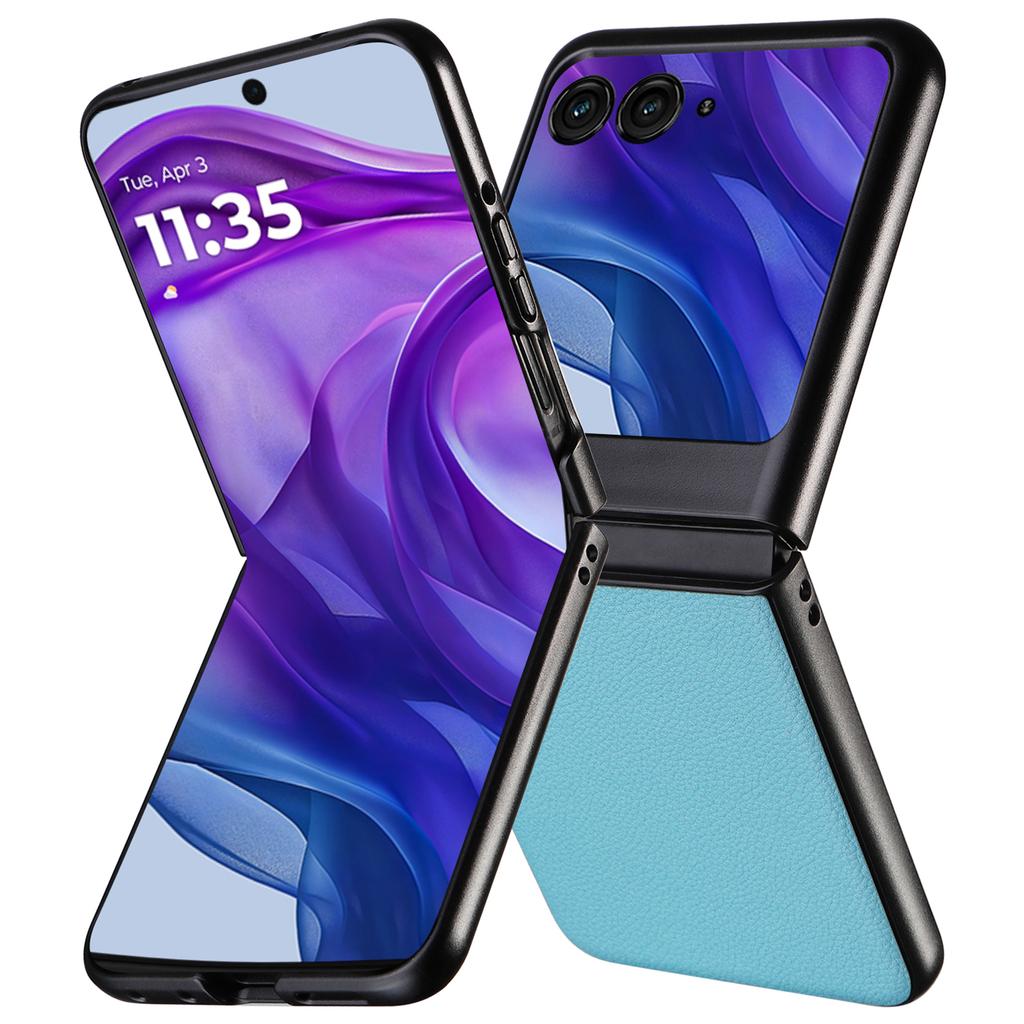 For Motorola Razr 2025/Razr 2024/Razr 60/Razr 50 5G Case Anti-Drop Litchi Texture PU+Hard PC Phone Cover