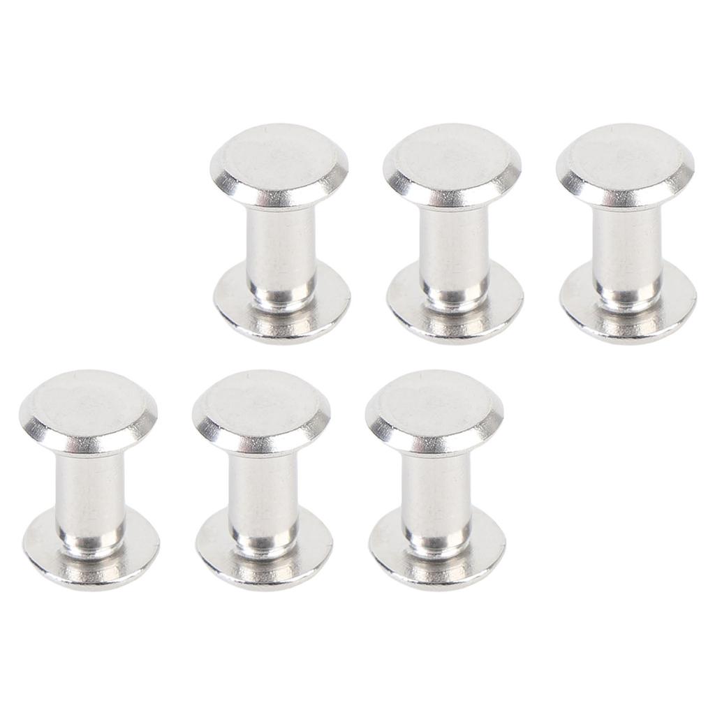 Набор из 50 комплектов винтов-заклепок M4 из нержавеющей стали с плоской круглой головкой, гайки-кнехты для забора для кожаных изделий