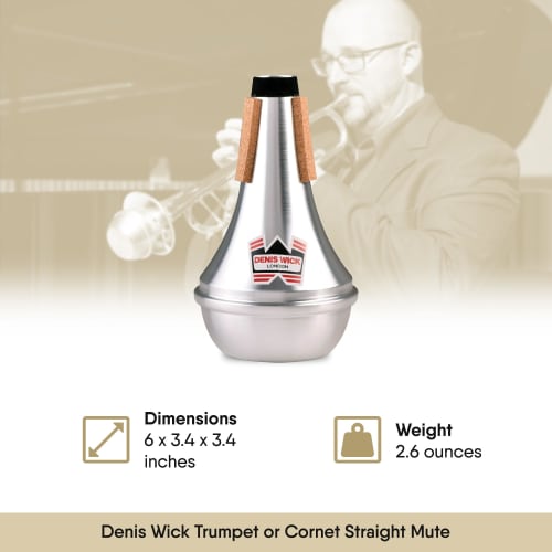 Денис Вик Прямой алюминиевый сурдинка для трубы и корнета, 5504