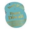 Inkdotpot 100 Pack Happy Diwali Favor Paper Tag Craft Real Gold Foil Hang