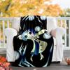 1pc Coraline4 Theme Blanket - Digital Print, Polyester, Cozy for All Seasons, Perfect for Outdoor, and Travel