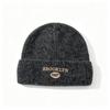 Women's Autumn and Winter Ear Protector Pullover Hat Alphabet Baotou Hat Outdoor Warm Hat Small Knitted Hat Cold Hat
