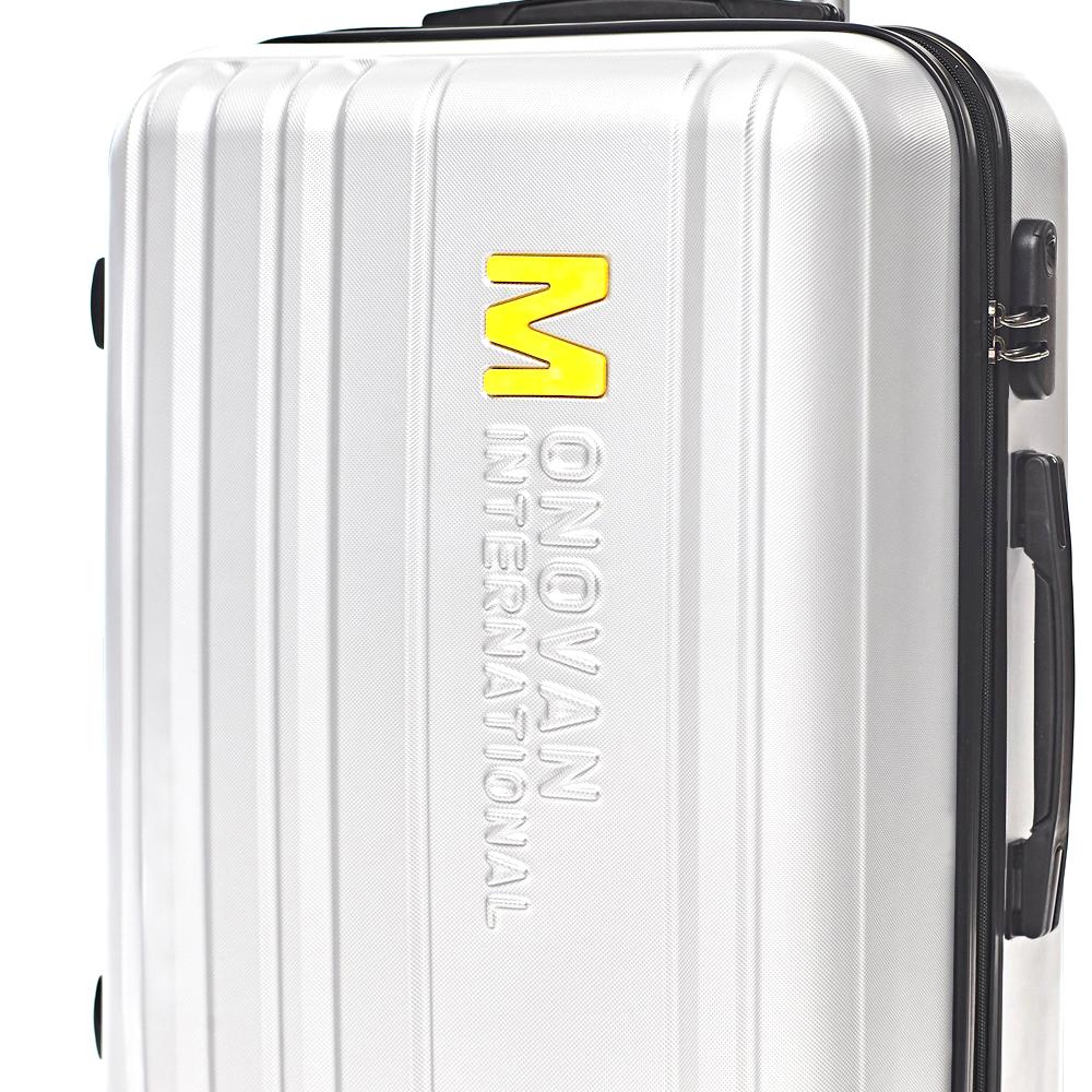 TRAVILL Monoban Moor Travel Suitcase Hard Suitcase Cream White 20-Inch