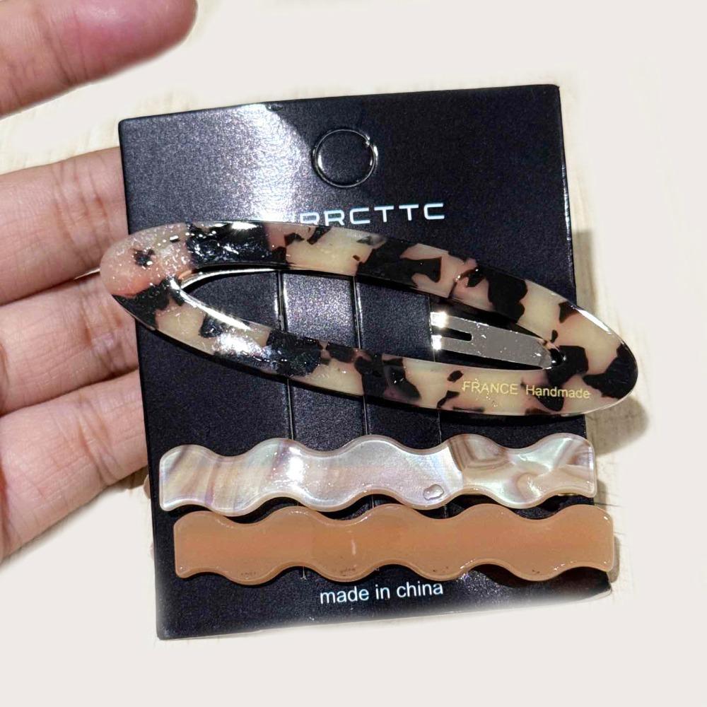 Duckbill Clip Acetate Hairpin Set Zinc Zinc Alloy Bangs Clip Creative Cute Hair Clip  Girls