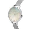 Авторизованный дистрибьютор Olivia Burton Watch Ladies OB16US67 Under the Sea Demi Gray White Ombre Silver Mesh [OLIVIA BURTON]